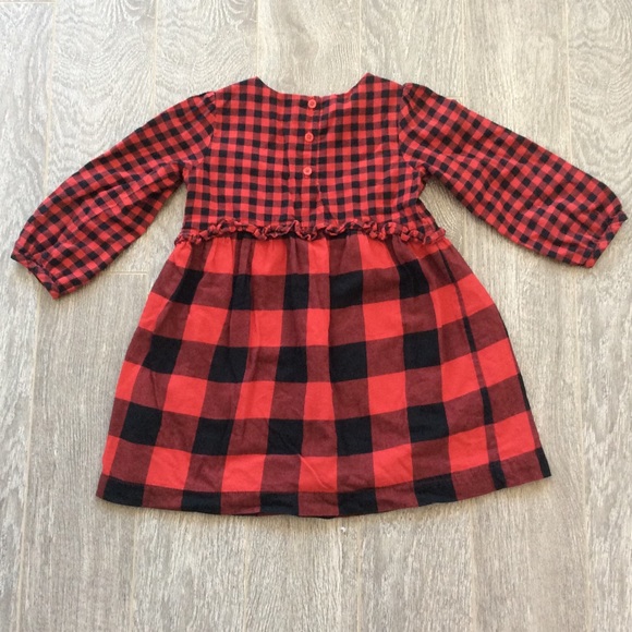 Gap toddler buffalo plaid dress - Picture 3 of 6
